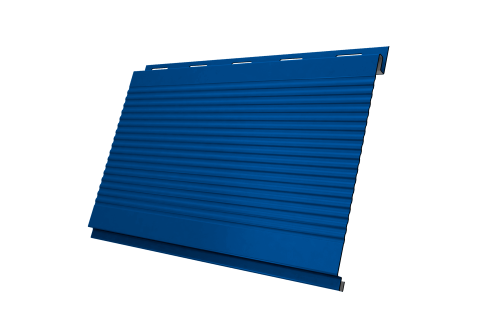 Вертикаль 0,2 gofr 0.5 Satin с пленкой RAL 5005 сигнальный синий