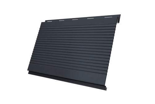 Вертикаль 0,2 gofr 0.5 Satin с пленкой RAL 7024 мокрый асфальт
