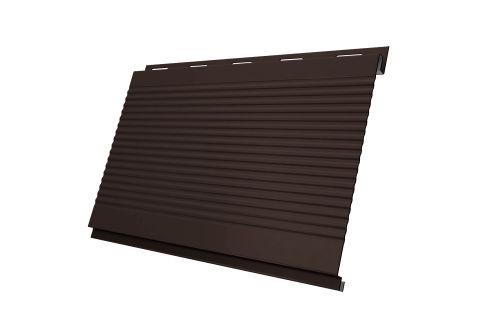 Вертикаль 0,2 gofr 0.5 Satin с пленкой RR 32 темно-коричневый