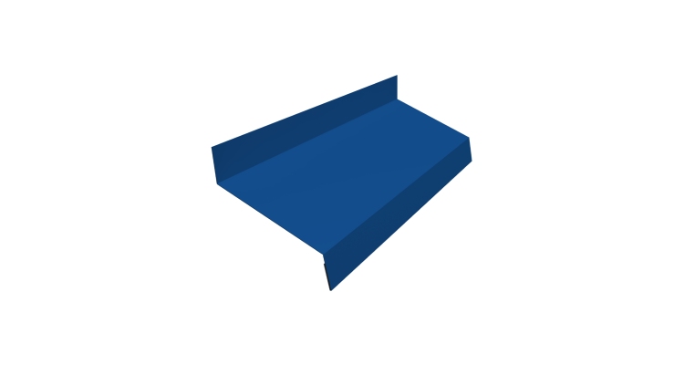 Отлив простой 50 0,45 PE с пленкой RAL 5005 сигнальный синий (2м)