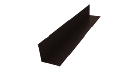 Угол внутренний 50х50 0,45 PE с пленкой RR 32 темно-коричневый (3м)