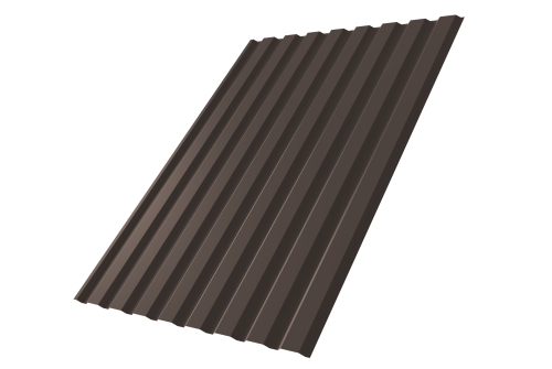 Профнастил С20A Grand Line 0.5 Rooftop Бархат RR 32 темно-коричневый