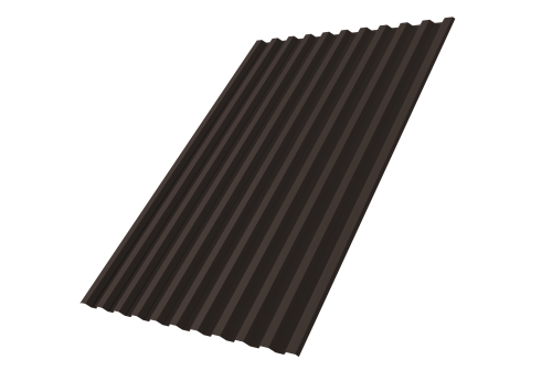 Профнастил С21R GL 0,5 Rooftop Бархат RR 32 темно-коричневый