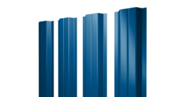 Штакетник П-образный А с прямым резом 0,45 PE RAL 5005 сигнальный синий