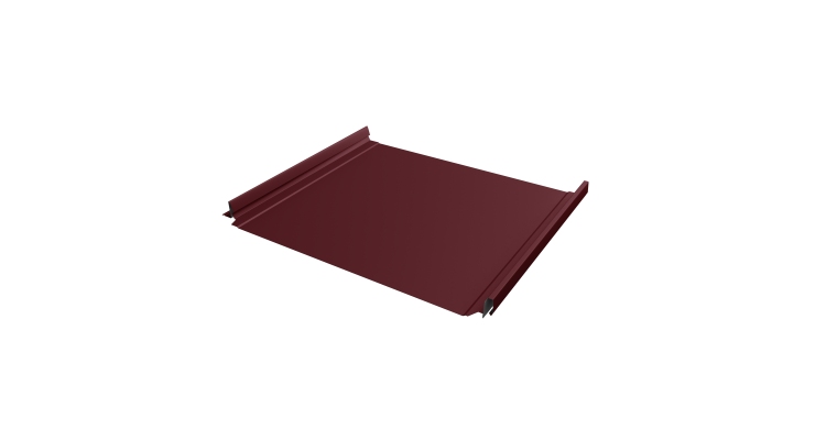 Кликфальц Pro Grand Line 0,45 Drap с пленкой на замках RAL 3005 красное вино