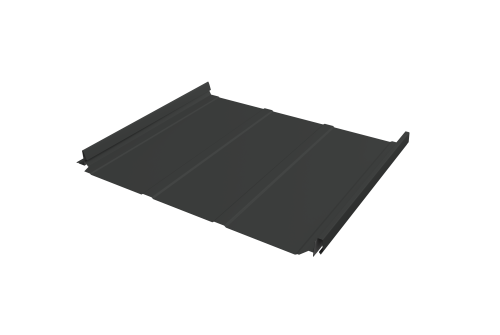 Кликфальц Pro Line Grand Line 0,5 Satin с пленкой на замках RAL 7016 антрацитово-серый