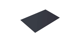 Плоский лист 0.5 Satin Мatt с пленкой RAL 7024 мокрый асфальт