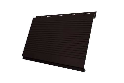 Вертикаль 0,2 gofr 0.5 Satin с пленкой RAL 9005 черный