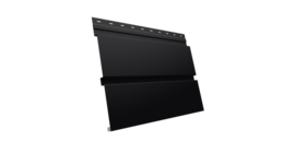 Квадро брус 0.5 Satin с пленкой RAL 9005 черный