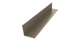 Угол внутренний 50х50 0,45 PE с пленкой RAL 1015 светлая слоновая кость (2м)