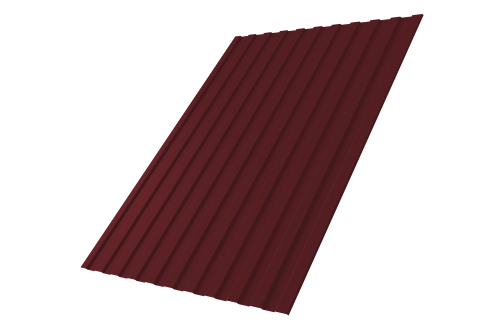 Профнастил С8А 0,45 PE-Double RAL 3005 красное вино