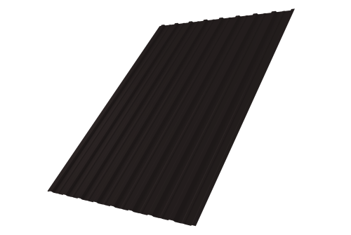 Профнастил С10A 0,5 Satin RAL 9005 черный