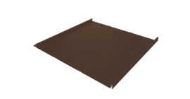 Фальц двойной стоячий Line Grand Line 0,5 PurPro с пленкой на замках RAL 8017 шоколад