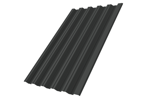 Профнастил HC35R 0.45 PE-Double RAL 7016 антрацитово-серый