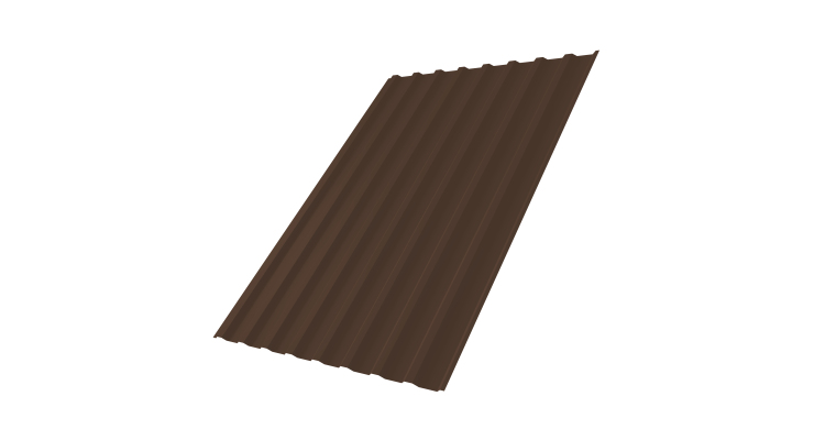 Профнастил С20В 0,45 PE RAL 8017 шоколад