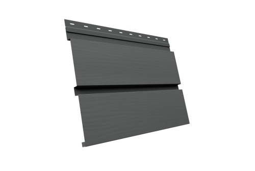 Квадро брус 3D 0.5 GreenCoat Pural BT, matt с пленкой RR 22 серый (RAL 7000 серая белка)