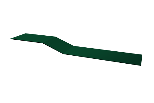Планка крепежная фальц 0,45 Drap RAL 6005 зеленый мох (2м)