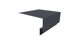 Планка околооконная сложная Блок-хаус new 250х75х27 0,5 Satin Matt RAL 7024 мокрый асфальт (2м)