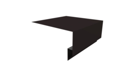 Планка околооконная сложная Блок-хаус new 250х75х27 0,5 Satin Matt RAL 9005 черный (3м)