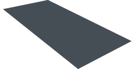 Плоский лист 0.45 Drap TwinColor с пленкой RAL 7024 мокрый асфальт