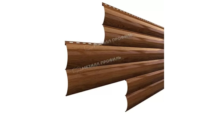Сайдинг Металл Профиль Woodstock-28х330 (ECOSTEEL-01-МореныйДуб-0.5)