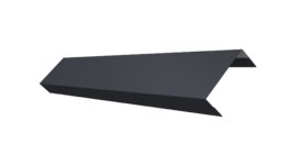 Ламель обратная 50 забора жалюзи Texas 0.45 Drap-double TX RAL 7024 мокрый асфальт