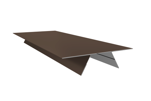 Планка стыковочная составная верхняя 0,45 Drap RAL 8017 шоколад (2м)