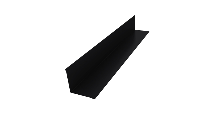 Угол внутренний 30х30 0,5 Satin с пленкой RAL 9005 черный (3м)