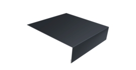 Планка лобовая/околооконная простая 190х50 0,5 Satin Matt RAL 7024 мокрый асфальт (3м)