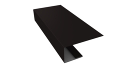 J-Профиль 18мм 0,45 PE с пленкой RAL 9005 черный (3м)