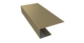 J-Профиль 18мм 0,45 PE с пленкой RAL 1014 слоновая кость (2м)