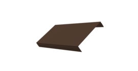 Ламель обратная 150 забора жалюзи Texas стартовая/финишная для калиток и ворот 0,45 PE-Double с пленкой RAL 8017 шоколад