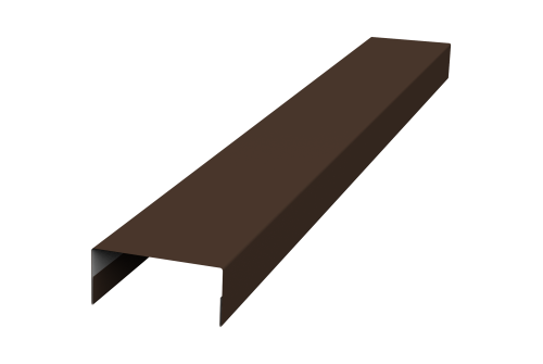 Крышка 30х15 жалюзи Texas 0,45 PE-Double RAL 8017 шоколад (2м)