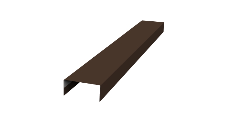 Крышка 30х20 жалюзи Texas 0,45 Drap TX RAL 8017 шоколад (3м)