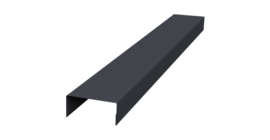 Крышка 45х20 жалюзи Texas 0,45 Drap-double TX RAL 7024 мокрый асфальт (2,5м)