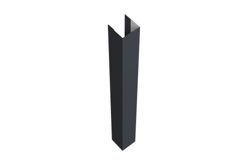 Стойка жалюзи Texas 0,45 Drap TX RAL 7024 мокрый асфальт (1,8м)