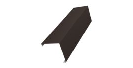 Декоративная накладка на столб универсальная угловая 80х80 для забора жалюзи 0,5 PurLite Matt RR 32 темно-коричневый (3м)