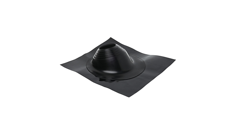Проходной элемент MF угловой №3.1 (280-460мм) +185 EPDM (металлический окрашенный фланец) черный