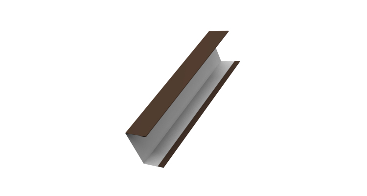 Крышка жалюзи Milan, Tokyo для калиток, ворот 0,5 Drap RAL 8017 шоколад (3м)