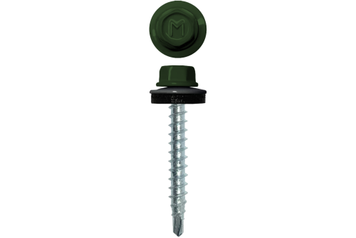 Саморез кровельный Daxmer 4,8х29 RAL 6002 (250) сверло №1