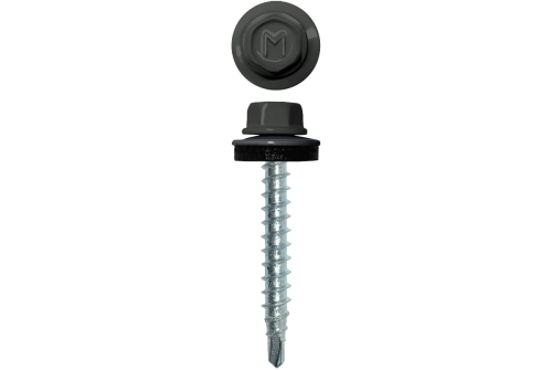 Саморез кровельный Daxmer 4,8х29 RAL 7005 (250) сверло №1