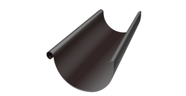 Желоб полукруглый GL PE Matt 125 мм 3 м RR 32 темно-коричневый