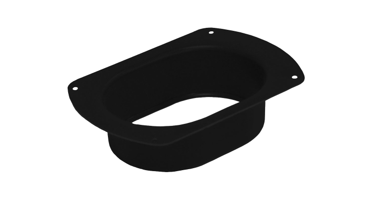 Воронка врезная Vortex Matt 127мм RAL 9005 черный